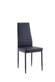 Black Dining chair set for 4