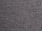 Dark Grey Sectional Sofa & Ottoman (2 Pillows), Light Charcoal Linen (1Set/2Ctn)