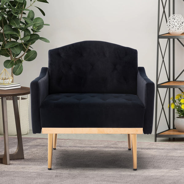 COOLMORE Accent  Chair  ,leisure single sofa  with Rose Golden  feet