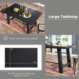 Wood Dining Table Kitchen Furniture Rectangular Table
