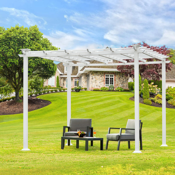 White Iron Pergola Gazebo for Vines Pure Iron Chic Lid Cover Design Sleek Seams Hidden Joints Elegant White Trellis