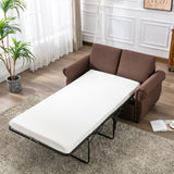 Orisfur Pull Out Sofa Bed  Loveseat Sleeper with Twin Size Memory Mattress for Living Room Spaces