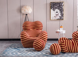 Barrel Chair with Ottoman