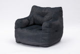 Soft Cotton Linen Fabric Bean Bag Chair Filled With Memory Sponge