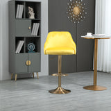 COOLMORE  Bar Stools with Back and Footrest Counter Height Dining Chairs
