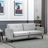 Grey Modern flat  Sofa Bed with Storage Box for Compact Living Space