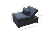 Ottoman Sofa sleeper Dark Grey