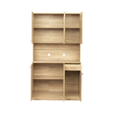 Tall Kitchen Cabinet, with 6-Doors, 1-Open Shelves and 1-Drawer