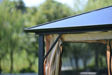 Aluminum Patio Gazebo with Polycarbonate Roof