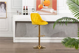 COOLMORE  Bar Stools with Back and Footrest Counter Height Dining Chairs