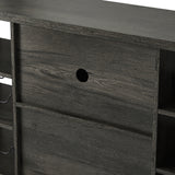 Wine Bar Cabinet, Liquor Storage Credenza, Sideboard with Wine Racks & Stemware Holder