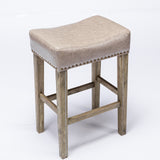 Counter Height 26" Bar Stools for Kitchen Counter Backless Faux Leather