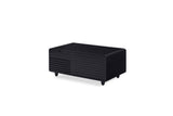 Modern Smart mini Coffee Table with Built in Fridge, Outlet protection,Wireless charging module,Mechanical temperature control,Power socket,USB interface And Ice Water interface.