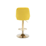 COOLMORE  Bar Stools with Back and Footrest Counter Height Dining Chairs