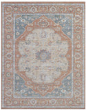 Damara Beige, Rust, Multi-color Viscose Area Rug 8x10