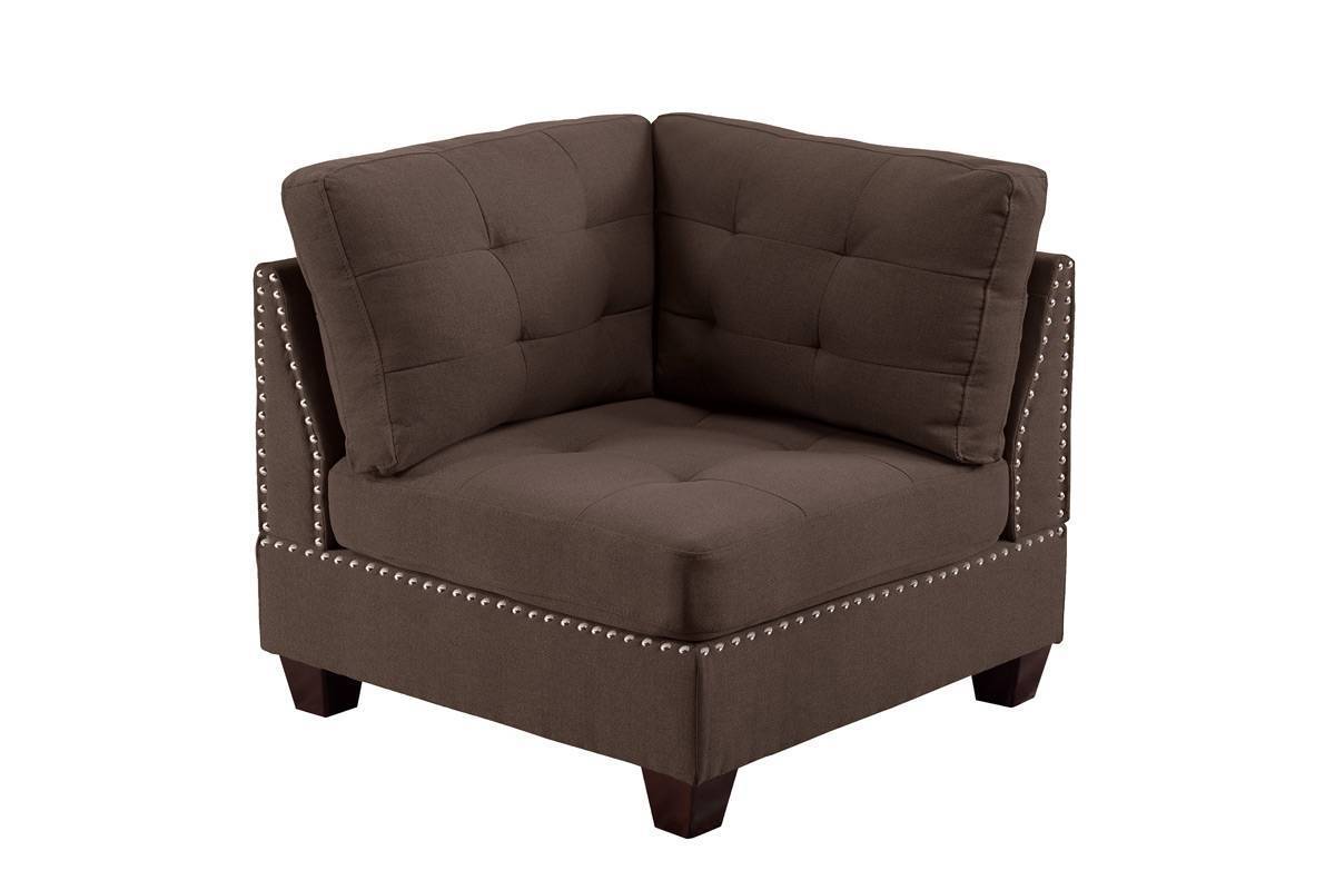 Coffee Sectional Set with Ottoman