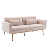 COOLMORE  Velvet  Sofa , Accent sofa .loveseat sofa with  metal  feet