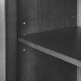 Storage Cabinet Wooden Cabinet with Adjustable Shelf, Antique Gray