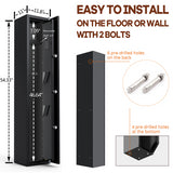 Fingerprint unlock Gun Safe Quick Access Electronic Firearm Storage Steel Security Cabinet for 4 rifles