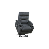 Liyasi Electric Power Lift Recliner Chair  with Massage and Heat for Elderly, 3 Positions, 2 Side Pockets, Cup Holders, USB Charge Ports, High-end  Quality Cloth Power Reclining Chair For Living Room.