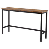 Counter Height Extra Long Dining Table Set with 3 Stools Pub Kitchen Set Side Table