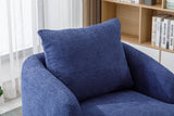 COOLMORE Swivel Barrel Chair, Comfy Round Accent Sofa Chair for Living Room, 360 Degree Swivel Barrel Club Chair, Leisure Arm Chair for Nursery, Hotel, Bedroom, Office, Lounge