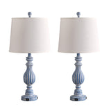 26" Bedside Nightstand Lamp with Dual USB Ports(Set of 2）