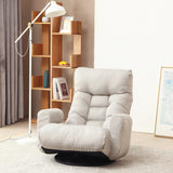 Adjustable head and waist, game chair, lounge chair in the living room, 360 degree rotatable sofa chair，Rotatable seat Leisure Chair deck chair