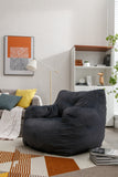 Soft Cotton Linen Fabric Bean Bag Chair Filled With Memory Sponge