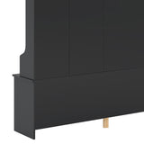 Modern Style Multiple Functions Hallway Coat Rack with Metal Black Hooks