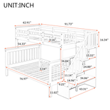 Stairway Twin-Over-Full Bunk Bed with Storage
