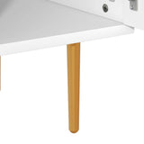 U-Can Modern TV Stand with 5 Champagne Legs - Durable, Stylish and Spacious，TVS Up to 75''