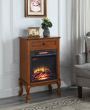 Electric  Indoor Fireplace in Walnut Finish