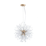 Modern American multi-particle spherical crystal chandelier -8 bulbs -G9 lamp holder