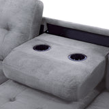 Antique Grey Sectional Sofa