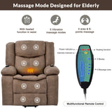 Orisfur. Power Lift Chair for Elderly with Adjustable Massage Function, Recliner Chair with Heating System for Living Room