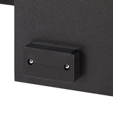 Black morden TV Stand with LED Lights,high glossy front TV Cabinet,can be assembled in Lounge Room, Living Room or Bedroom,color:black