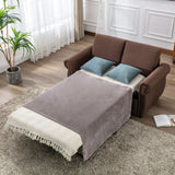 Orisfur Pull Out Sofa Bed  Loveseat Sleeper with Twin Size Memory Mattress for Living Room Spaces