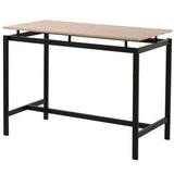 5-Piece Kitchen Counter Height Table Set, Industrial Dining Table with 4 Chairs
