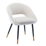 Modern Dining Room Chair Accent Chair with Metal Legs for Living Room