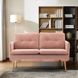 COOLMORE  Velvet  Sofa , Accent sofa .loveseat sofa with Stainless feet