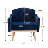 COOLMORE Accent  Chair  ,leisure single sofa  with Rose Golden  feet