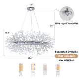 Modern American round crystal chandelier -12 bulbs