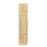 Tall Coat Wardrobe cabinet with 2 doors and 3 partitions to separate 4 storage spaces
