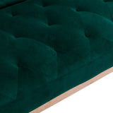COOLMORE  Velvet  Sofa , Accent sofa .loveseat sofa with Stainless feet  Green  Velvet