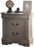 ACME Louis Philippe Nightstand in Antique Gray