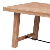 Wood Dining Table Kitchen Furniture Rectangular Table, Seats up to 6
