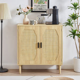 Kitchen storage cabinets with rattan decorative doors, buffets, wine cabinets, dining rooms, hallways, cabinet console tables