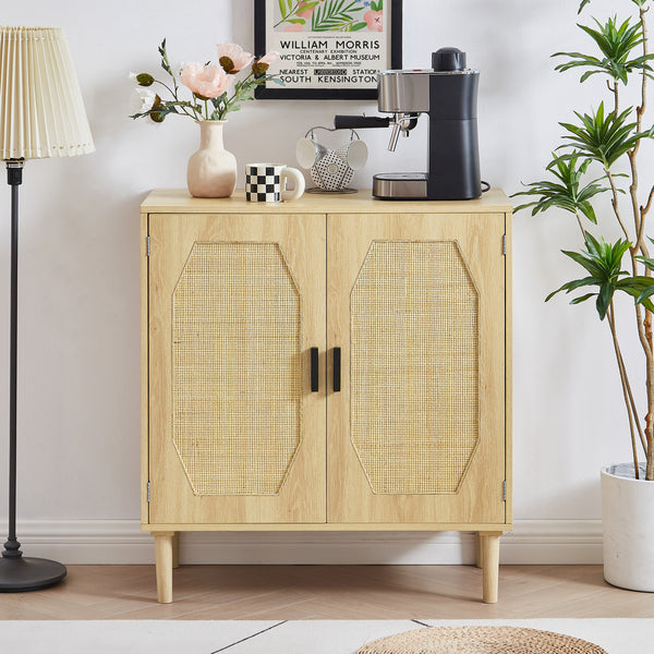 Kitchen storage cabinets with rattan decorative doors, buffets, wine cabinets, dining rooms, hallways, cabinet console tables