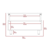 Tilton Rectangle Lift Top  Coffee Table Black Wengue